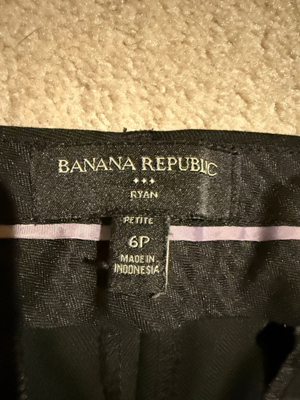 Banana Republic Black Women's Straight-Leg Ryan Dress Pants - Picture 2 of 4